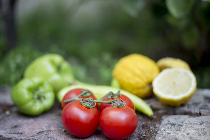 Verduras orgânicas em destaque