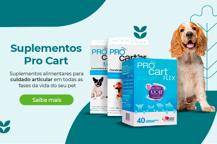 Linha Pro Cart Agener: saúde articular completa para cães e gatos 1