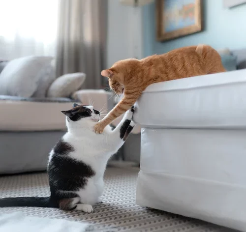adaptação de gatos na nova casa