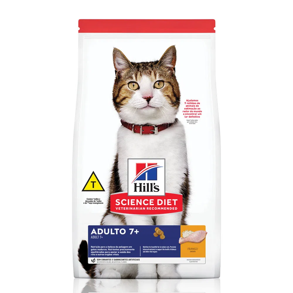 Ração Hill's Science Diet Gatos Adultos 7+ 3 kg