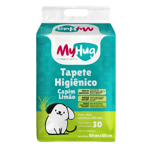 tapete higiênico myhug capim-limão