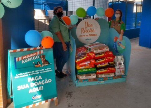 Stand do Pedágio Amigo em Jundiaí- SP