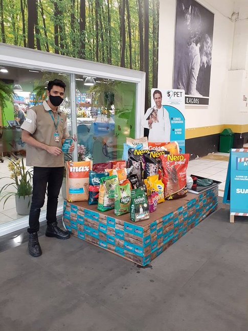 Stand de arrecadação do Pedágio Aumigo na Cobasi Tamboré, em Barueri - SP