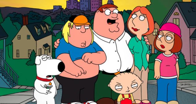 Cena do desenho de cachorro family guy