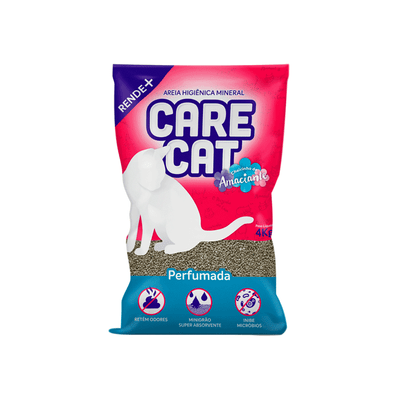 embalagem areia para gato care cat argila