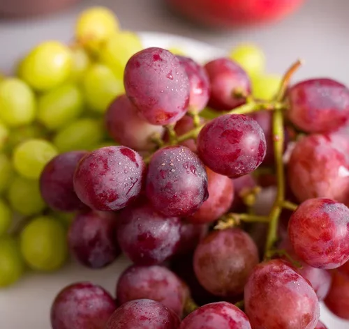 frutas uvas de inverno sobre a mesa