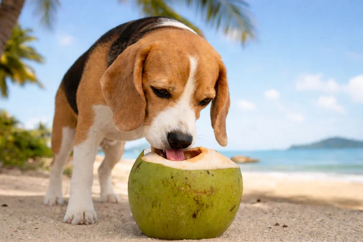 Cachorro pode beber água de coco