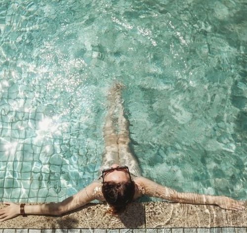 piscina aquecida em casa
