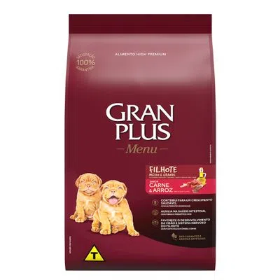 embalagem grandplus cães filhotes