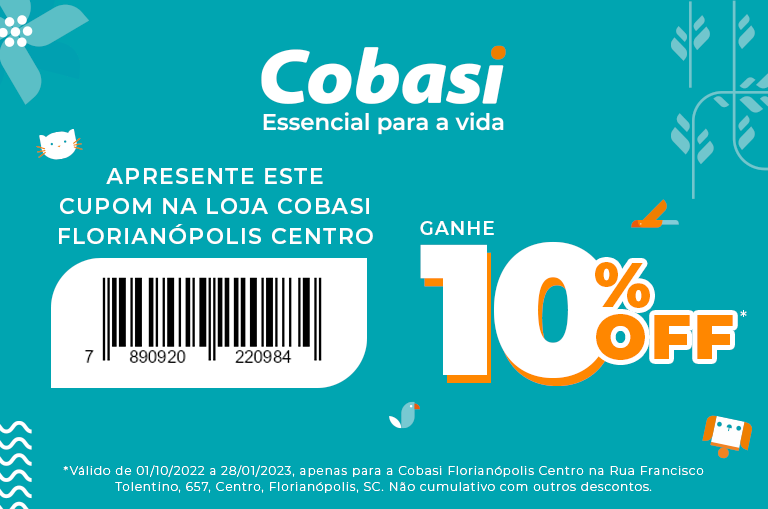 voucher desconto Cobasi Florianópolis