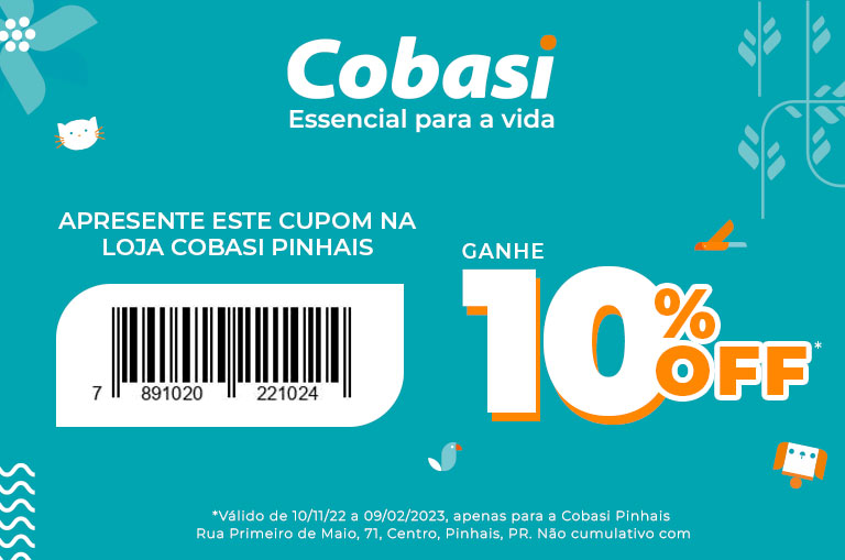 voucher cobasi pinhais