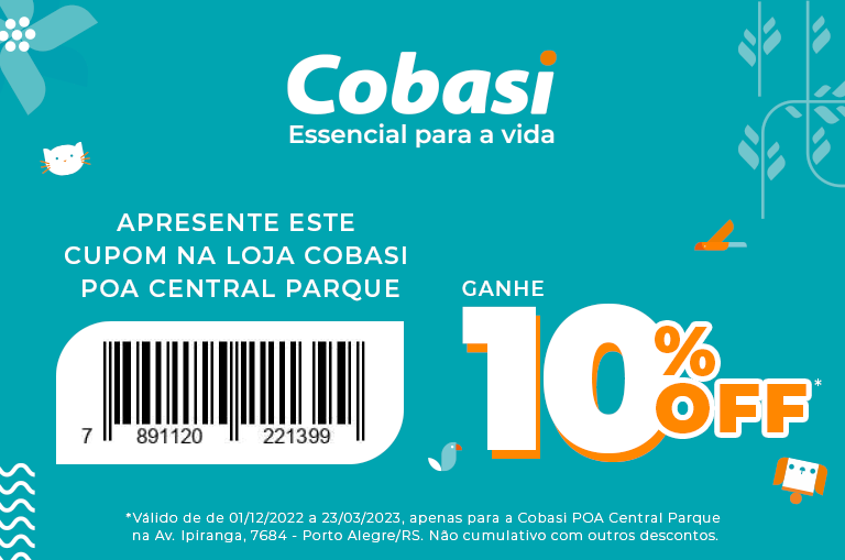 voucher de desconto Cobasi