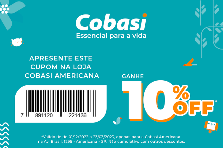 cobasi americana cupom de desconto