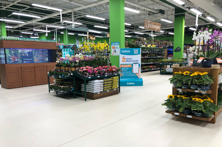 flores e aquários da Cobasi Cuiaba