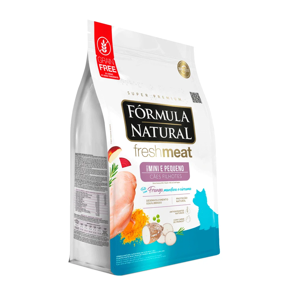 Ração Fórmula Natural Fresh Meat - Cães Filhotes Mini e Pequeno