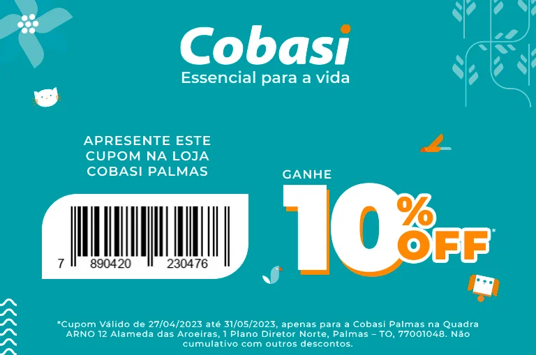 voucher de desconto cobasi palmas