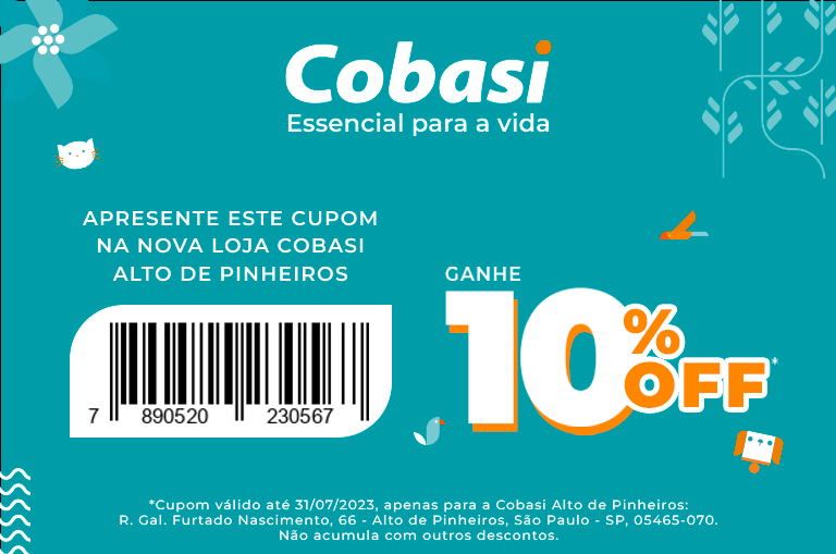 voucher Cobasi alto de pinheiros