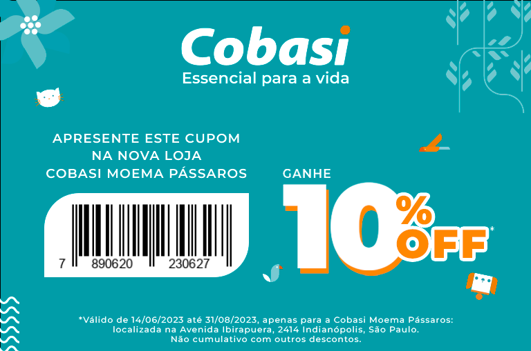 voucher cobasi moema pássaros