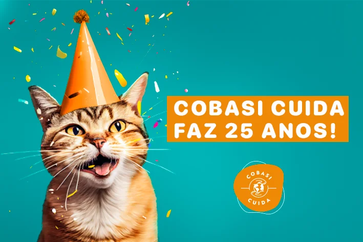 Banner Cobasi Cuida 25 anos