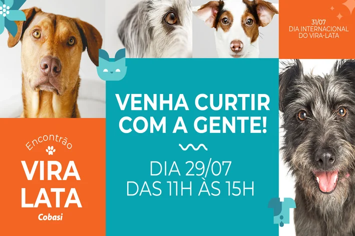 banner divulgação encontrão vira-lata na cobasi