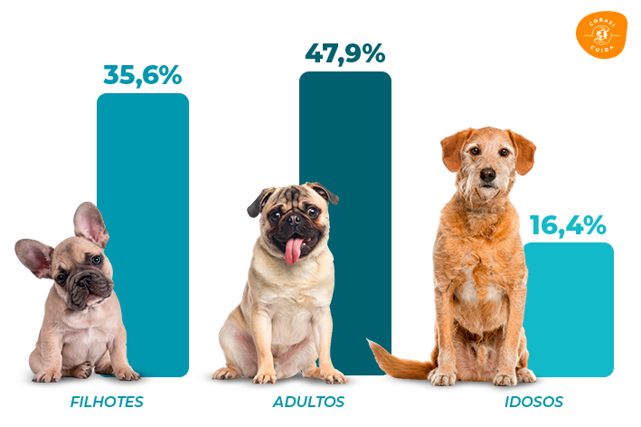 gráfico cachorros devolvidos por idade