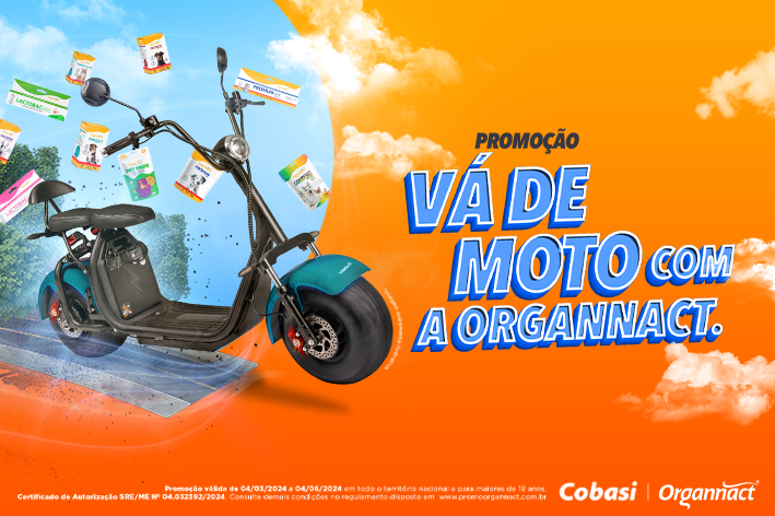 campanha organnact vá de moto capa