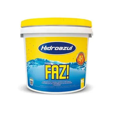 frasco cloro de piscina hidroazul