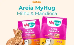 embalagem My Hug areia biodegradavel para gatos