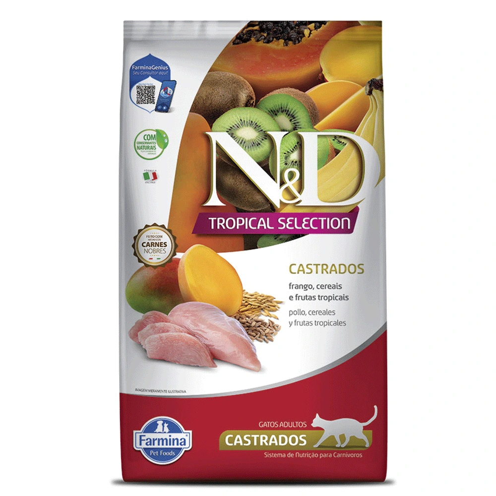Racao Nd Tropical Selection Gatos Castrados