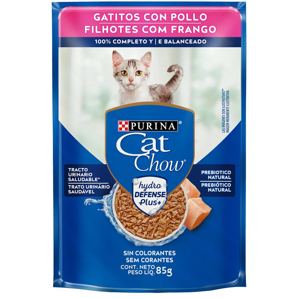 Ração Úmida Cat Chow Frango Gatos Filhotes