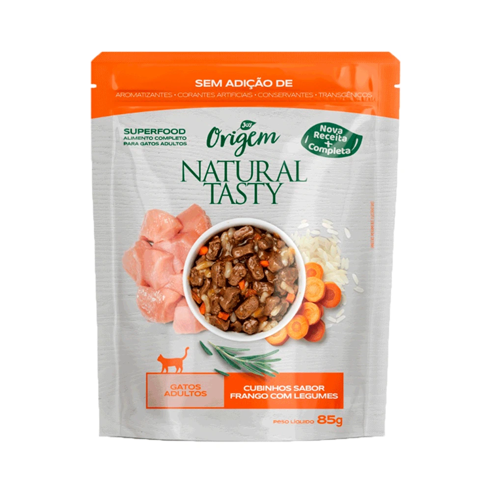 Ração Úmida Origem Natural Tasty Frango com Legumes