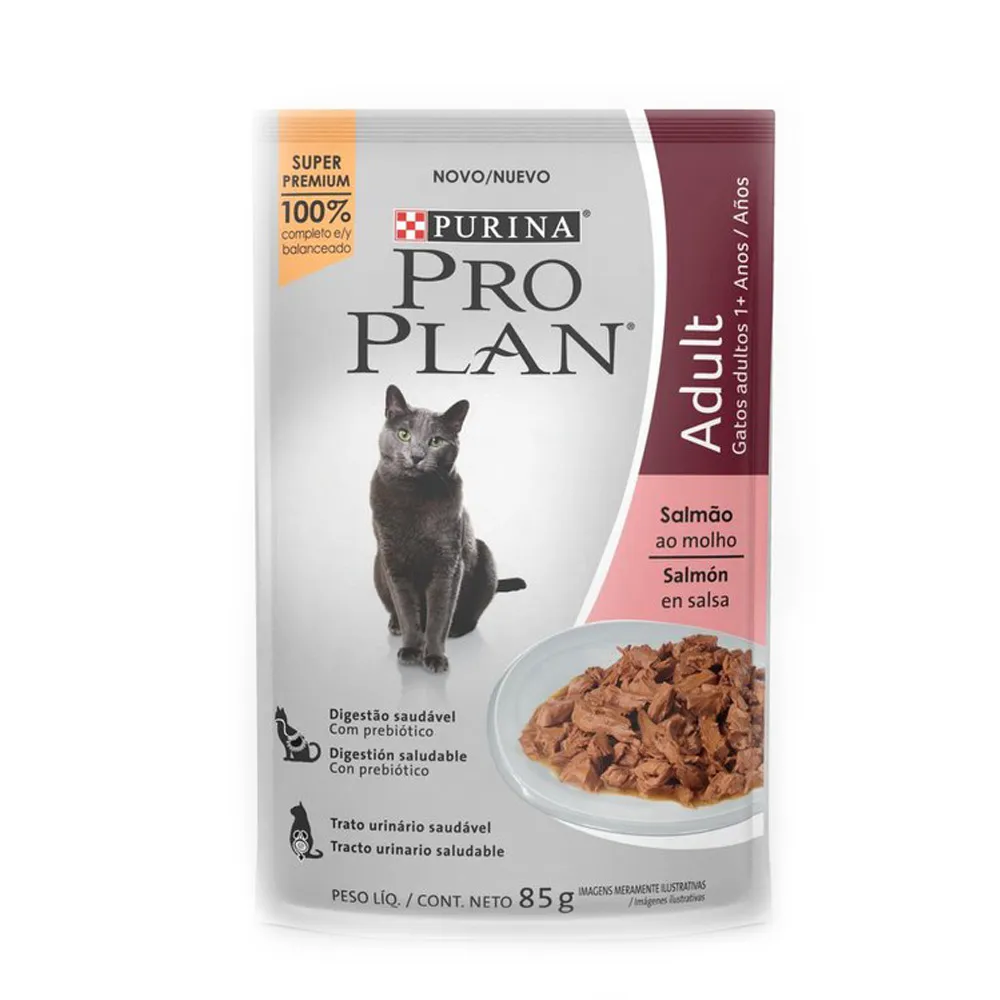 Ração Úmida Pro Plan Gatos Adultos Salmão