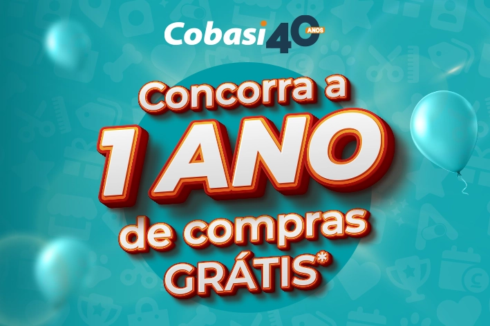 sorteio 1 ano de compras grátis cobasi