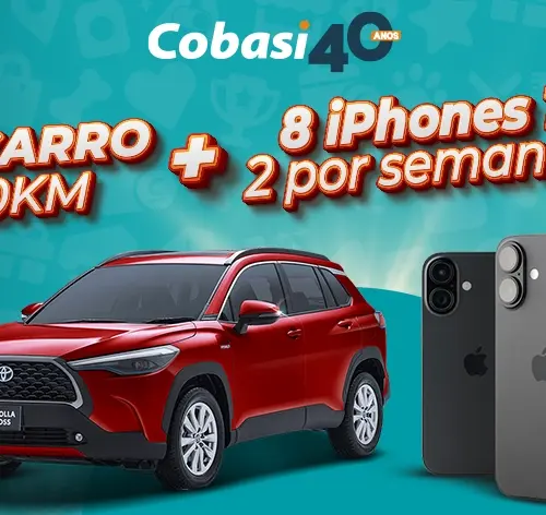 aniversário cobasi sorteio carro e iphone