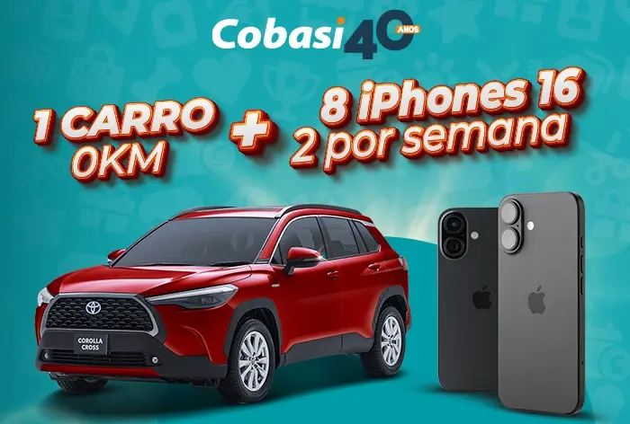 aniversário cobasi sorteio carro e iphone