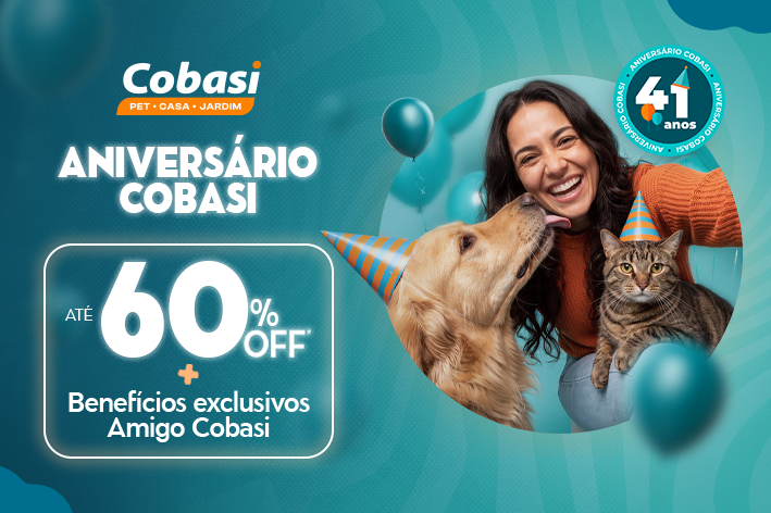 imagem de Aniversário Cobasi: confira o evento de 41 anos e descontos especiais