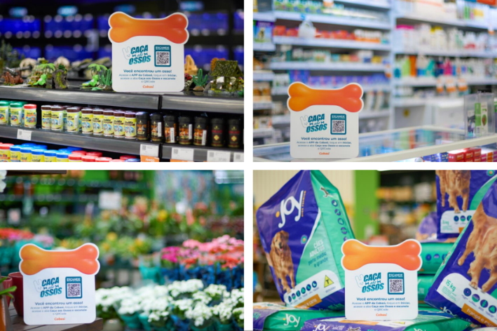 caça aos ossos pascóa na cobasi