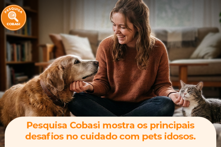 Pesquisa Cobasi aponta os desafios no cuidado com pets idosos