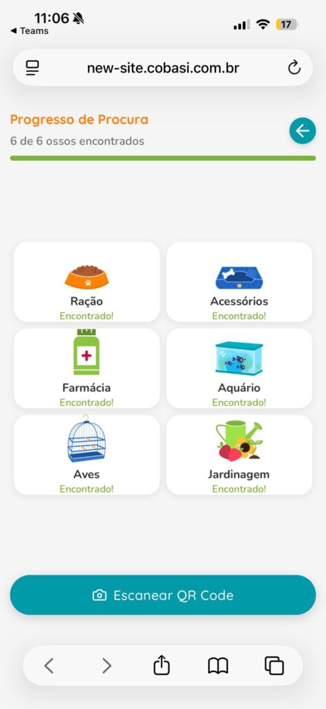 recompensa caça aos ossos pascoa na cobasi