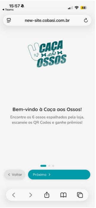 jogo cobasi caça aos ossos