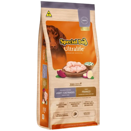 Ração Special Dog Ultralife Light Cães Castrados