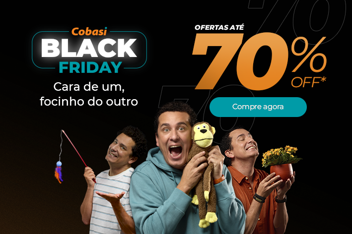 imagem de Black Friday Pet na Cobasi: aproveite até 70% OFF para cuidar do seu pet